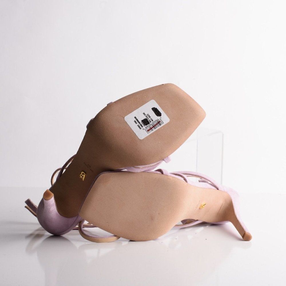 Veronica Beard Womens Abriella Strappy Suede Sandals Heels Lavendar EU 39 US 9 - Picture 8 of 9